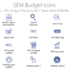 SEO101 SEM Budget Icons-pptinfographics