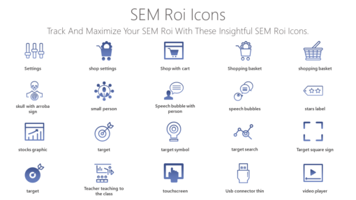 SEO102 SEM Roi Icons-pptinfographics