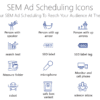 SEO106 SEM Ad Scheduling Icons-pptinfographics
