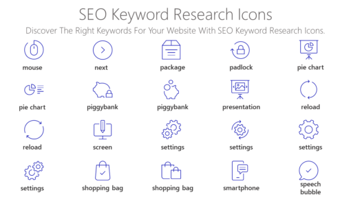 SEO10 SEO Keyword Research Icons-pptinfographics