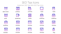 SEO tips Icons