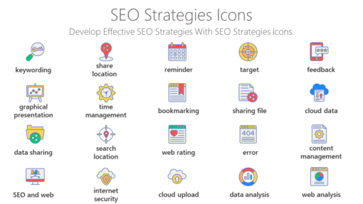 SEO16 SEO Strategies Icons-pptinfographics