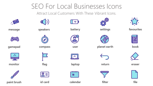 SEO22 SEO For Local Businesses Icons-pptinfographics