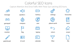 Colorful SEO Icons