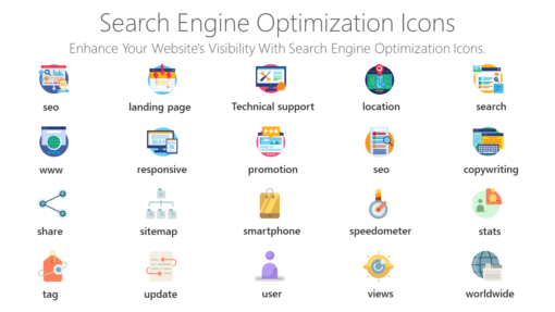 SEO2 Search Engine Optimization Icons-pptinfographics
