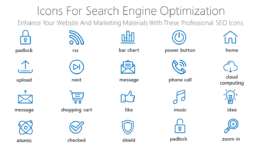 Icons for search engine optimization
