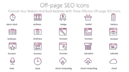 off-page SEO Icons