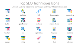 Top SEO techniques Icons