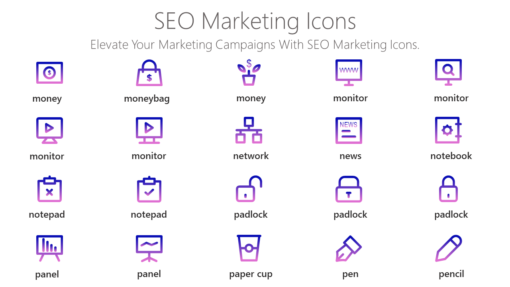 SEO5 SEO Marketing Icons-pptinfographics