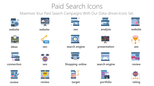 SEO67 Paid Search Icons-pptinfographics