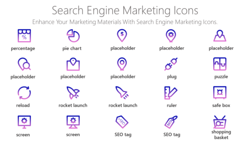 SEO6 Search Engine Marketing Icons-pptinfographics