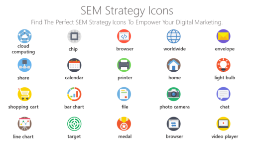 SEO71 SEM Strategy Icons-pptinfographics