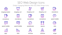 SEO web design icons