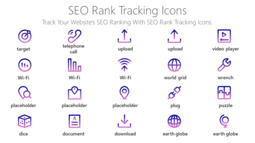 SEO8 SEO Rank Tracking Icons-pptinfographics