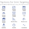 SEO95 Top Icons For Smm Targeting-pptinfographics
