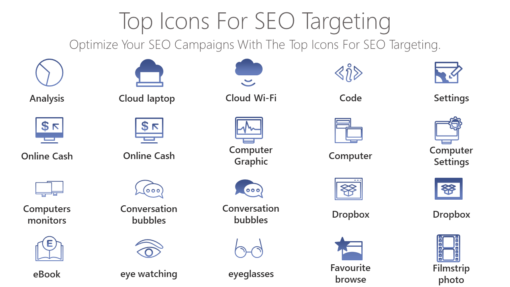 SEO96 Top Icons For SEO Targeting-pptinfographics