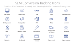SEM conversion tracking Icons