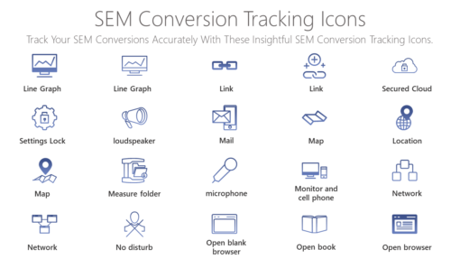 SEO98 SEM Conversion Tracking Icons-pptinfographics