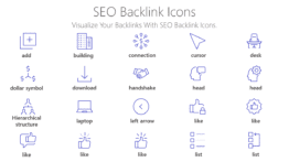 SEO backlink icons