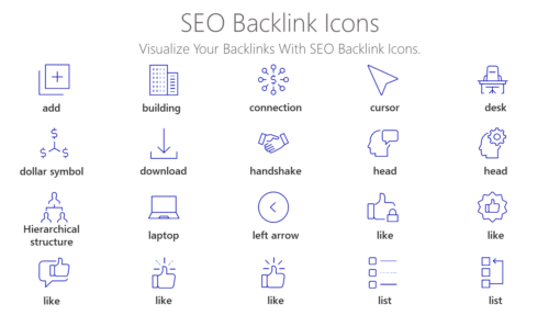 SEO9 SEO Backlink Icons-pptinfographics