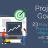 free project goals infographic templates PowerPoint