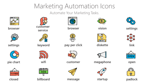DMI16 Marketing Automation Icons-pptinfographics