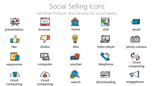 DMI17 Social Selling Icons-pptinfographics