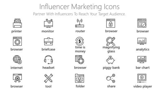 DMI19 Influencer Marketing Icons-pptinfographics