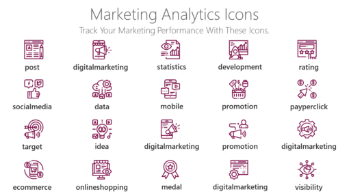 DMI26 Marketing Analytics Icons-pptinfographics