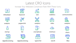 conversion rate optimization icons
