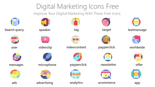 DMI30 Digital Marketing Icons Free-pptinfographics