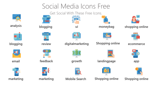 DMI31 Social Media Icons Free-pptinfographics
