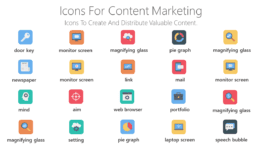 Icons for content marketing