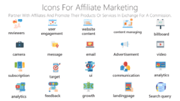 Icons for affiliate marketing