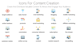 Icons for content creation