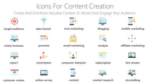 DMI58 Icons For Content Creation-pptinfographics