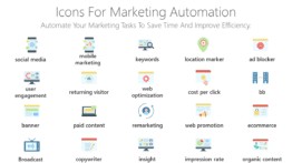 Icons for marketing automation