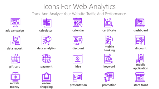 DMI61 Icons For Web Analytics-pptinfographics