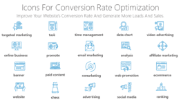 Icons for conversion rate optimization