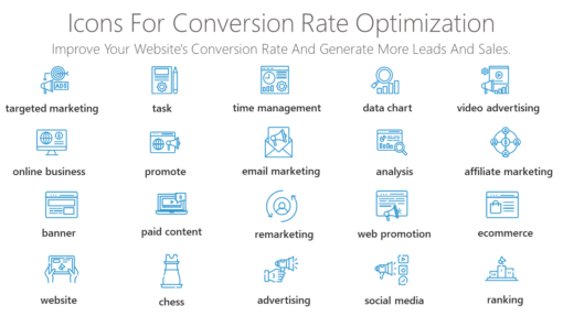 DMI62 Icons For Conversion Rate Optimization-pptinfographics