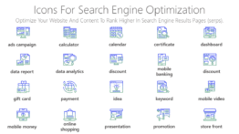 Icons for search engine optimization
