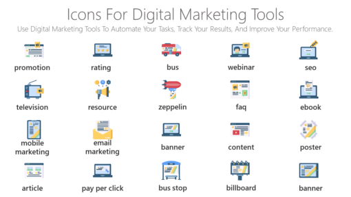DMI67 Icons For Digital Marketing Tools-pptinfographics