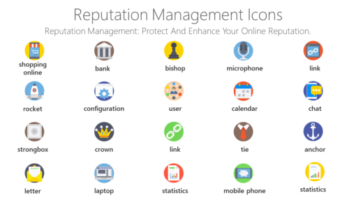 DMI8 Reputation Management Icons-pptinfographics