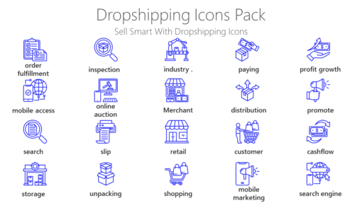 DSI11 Dropshipping Icons Pack-pptinfographics