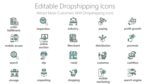 DSI14 Editable Dropshipping Icons-pptinfographics