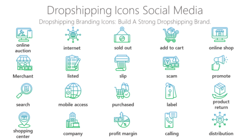 DSI27 Dropshipping Icons Social Media-pptinfographics