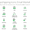 Dropshipping Icons Email Marketing