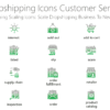 Dropshipping Icons Customer Service