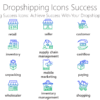 DSI31 Dropshipping Icons Success-pptinfographics