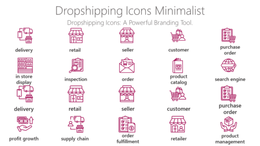 DSI35 Dropshipping Icons Minimalist-pptinfographics